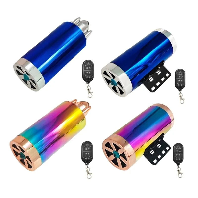 

Colorful Subwoofer Double Speakers with LED Light effect for Enhanced ridings Experience for Motorcycle Electric Vehicle X37F