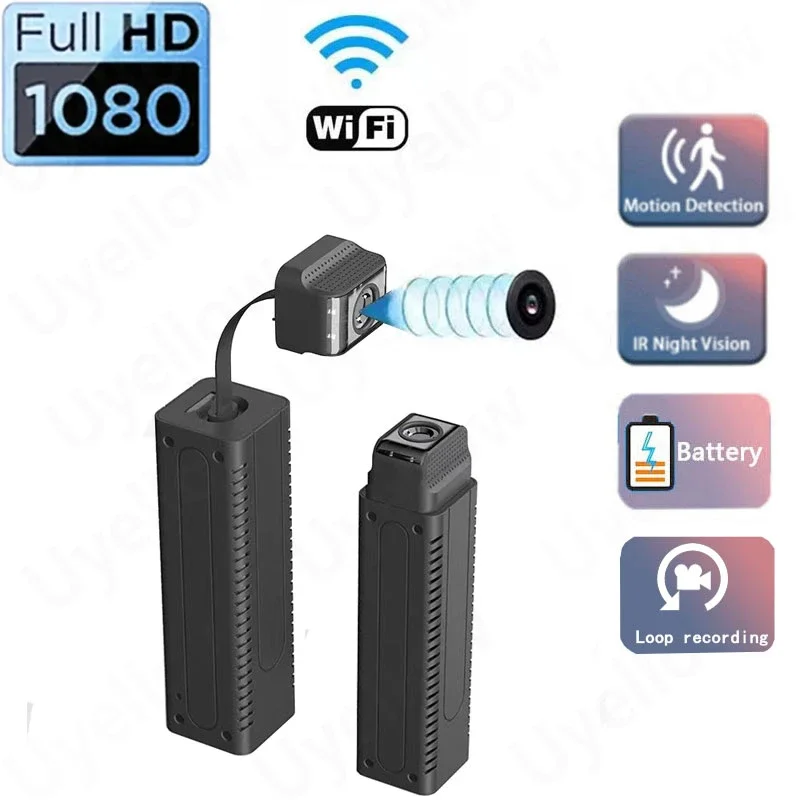 

Small Surveillance Camera Wifi 1080P Smart Home Security Protection Night Vision Mini IP Camcorders Secret Video Recorder Espiar