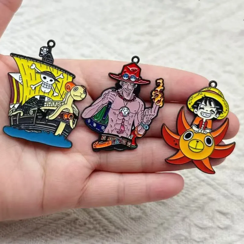 10pcs Cartoon Luffy Jobba Alloy Pendant Anime DIY Creative Fashion Jewelry Accessories Gift