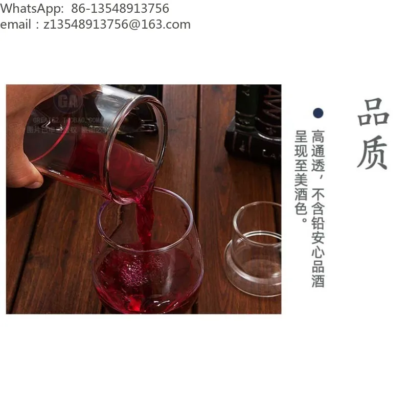 Heat & Cold Resistant Glass Wine Decanter with Lid, Creative Multi-purpose Wine Dispenser, Large Capacity for Wine & Sake