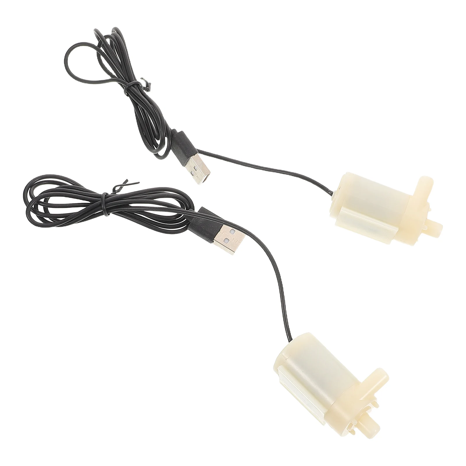 

2pcs Small Water Pump Compact Aquarium Fish Tank Pond USB Mini Fountain Circulation Submersible Plastic Hydroponics