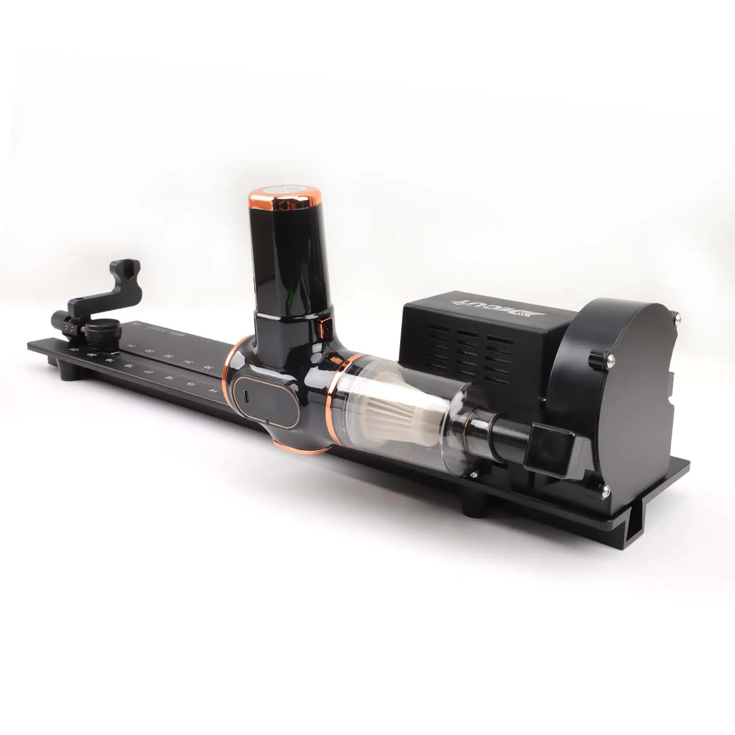DECUT Archery Arrow Cutter with Vacuum Cleaner, Electric Arrow Shaft Saw with Scale, Dust-Free Cutting Tool