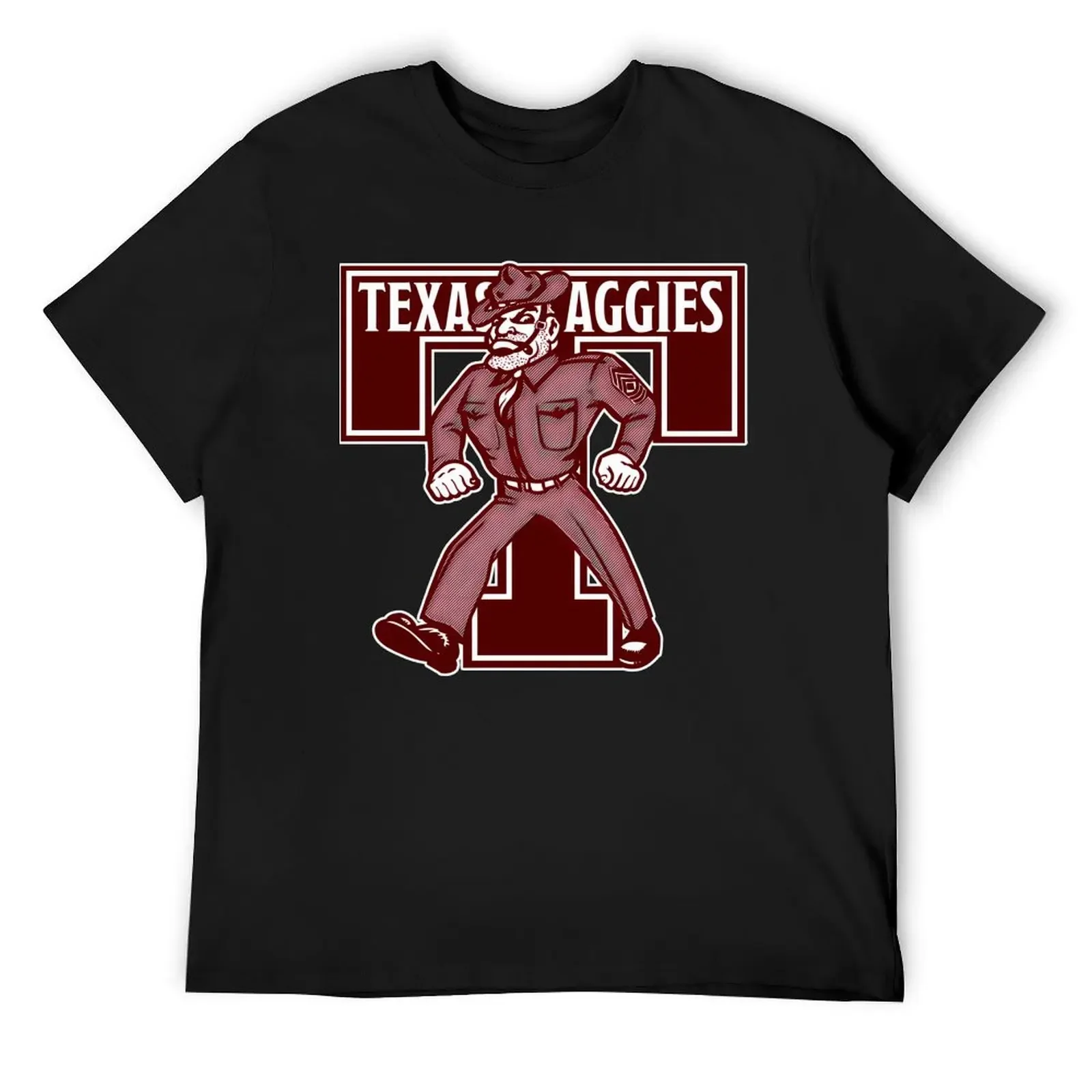 Vintage Texas Anm Aggies T-Shirt tops oversized t shirt mens plain t shirts