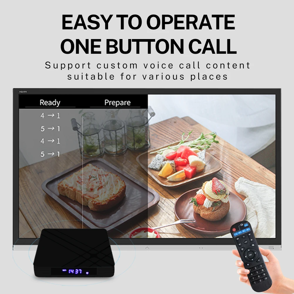 نظام استدعاء الممرضة اللاسلكي، مجموعة استدعاء المستشفى، رقم طابور العملاء، بناء المريض، جهاز النداء عن بعد للتلفزيون #3