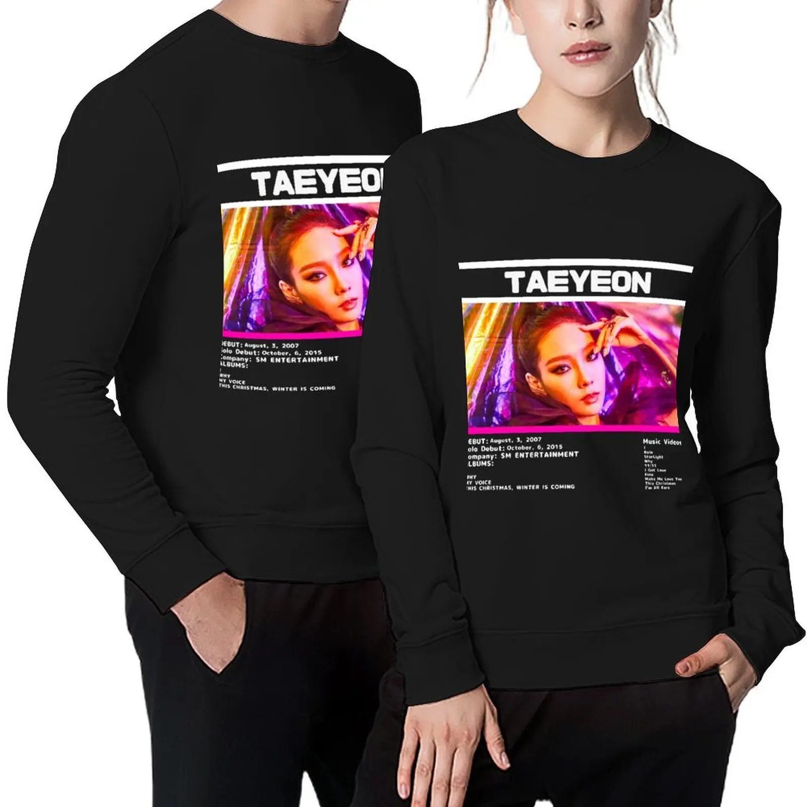 

TaeYeon Infomation Pullover anime clothes korean style clothes men's clothes tracksuits men sweatshirt