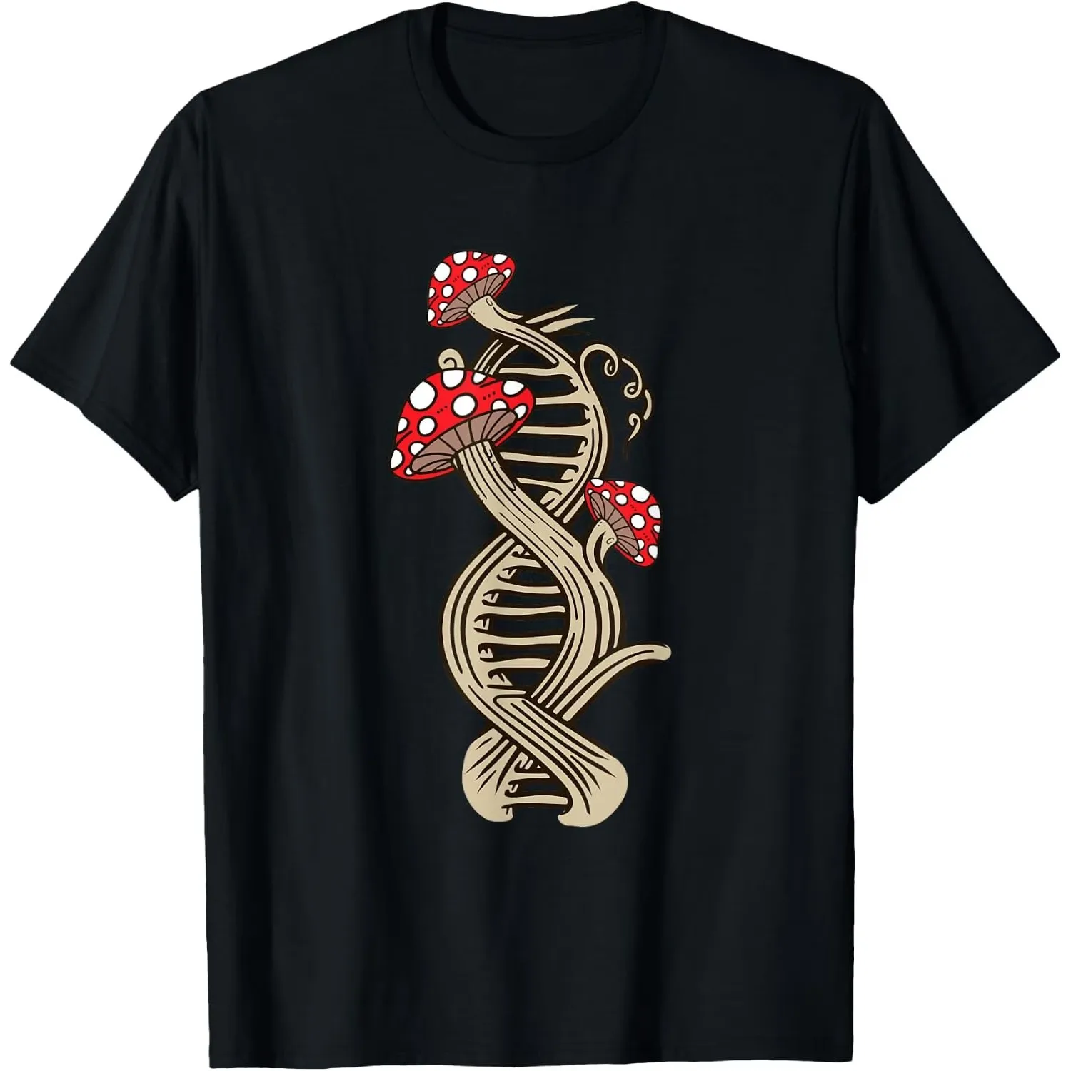 Shrooming Dna Mushroom Mycology T-Shirt Size S-5XL