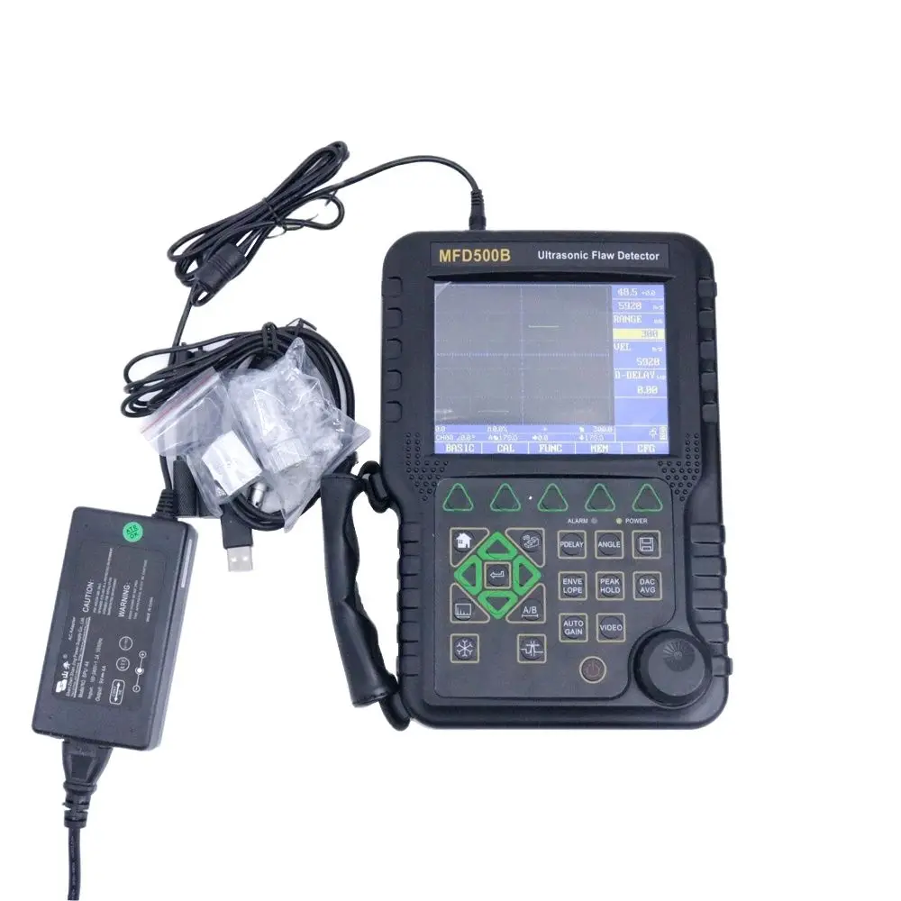 

MFD500B Portable Digital Ultrasonic Flaw Detector 0-9999mm NDT Inspection Flaw Tester