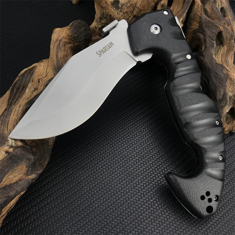 Spartan Folding Knife Survival Tactics Cutting Nylon Fiberglass Handle Outdoor Camping Rescue EDC Sending Man Folding Knife