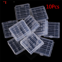 10x Plastic Case Holder Storage Box Cover for Rechargeable AA AAA Batteries