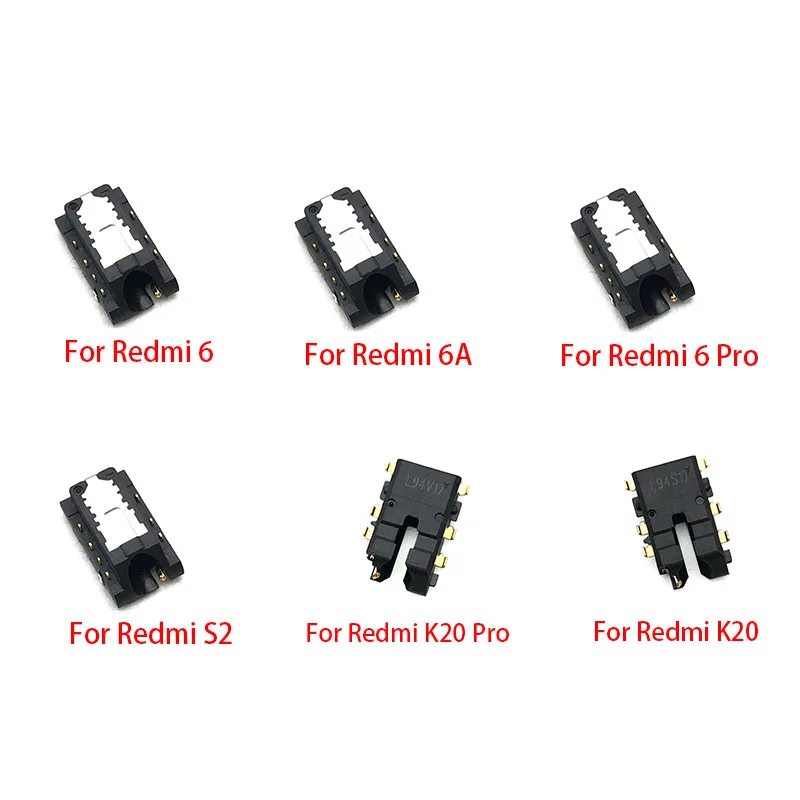 10Pcs/Lot,Earphone Headphone Audio Jack Flex Cable For Xiaomi Redmi 5 Plus 6 6A S2 K20 Pro Replacement Repair Parts