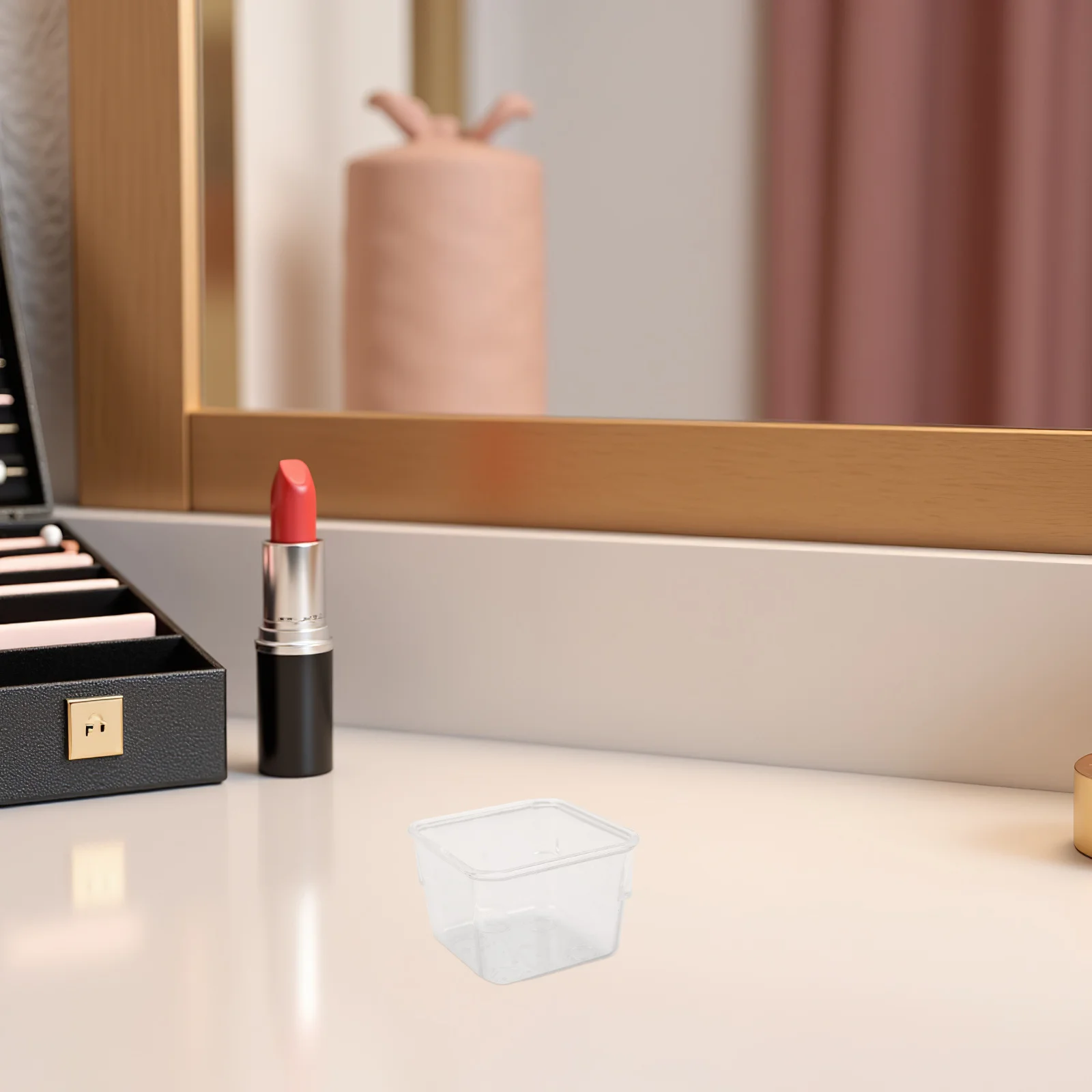 24 Stück durchsichtige Schubladen-Organizer aus Kunststoff, stapelbare Make-up-Aufbewahrungsboxen für kleine Gegenstände, Kosmetik-Zubehör, durchsichtige Kunststoff-Schubladen