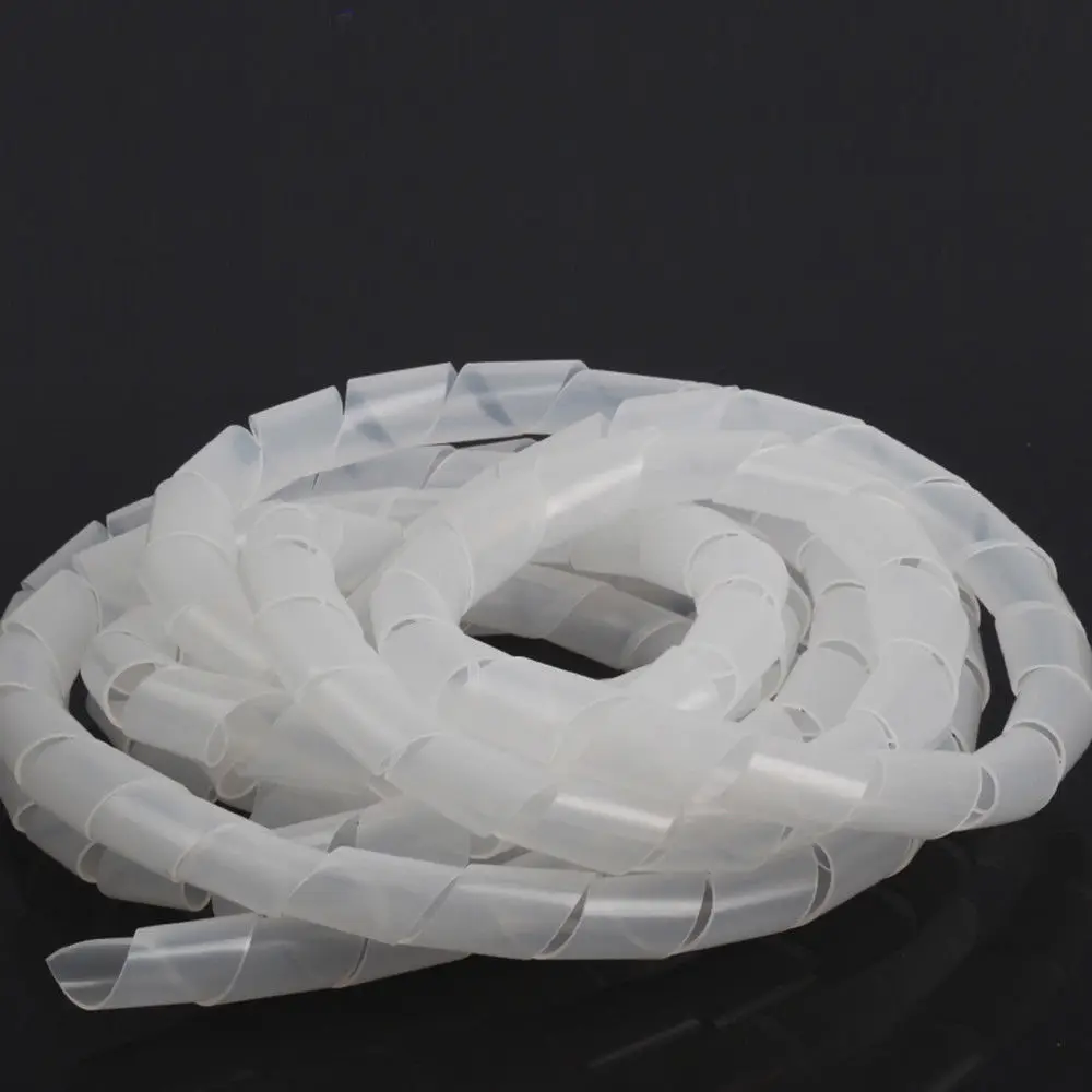 Tubo de ventilación para proceso de infusión al vacío, color blanco, alta dureza, diámetro de 6 mm a 8 mm, longitud de 10 m, para proceso de infusión al vacío, tubo para enrollar cables