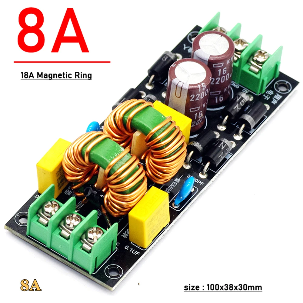 Filtr zasilania EMI AC 2A 4A 8A 110V 220V oczyszczanie mocy filtr EMI zakłócenia elektromagnetyczne F/ Audio wzmacniacz dekodera dźwięku