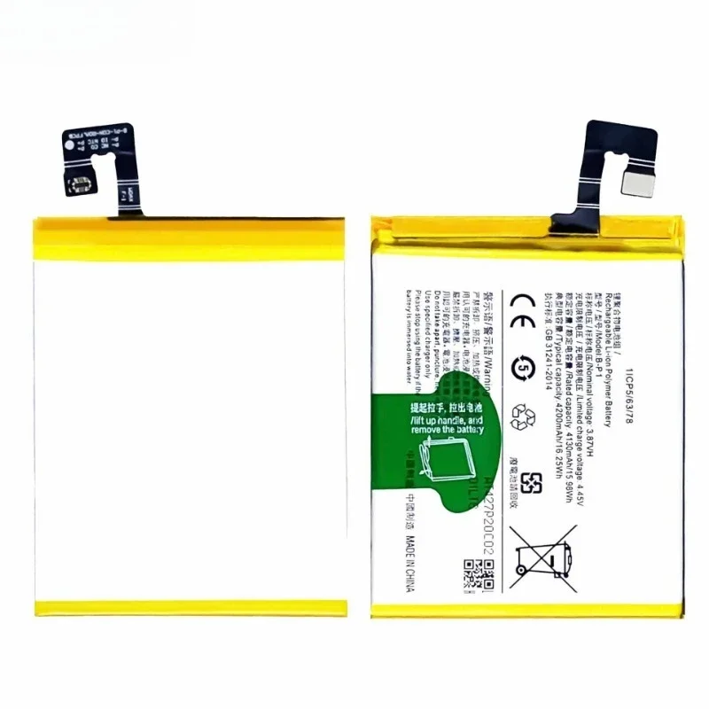 B-P1 for VIVO X60 Pro Mobile Phone Battery 0 Cycle High Quality High Capacity Batter Replacement Bateria Grade A Cell with Tools