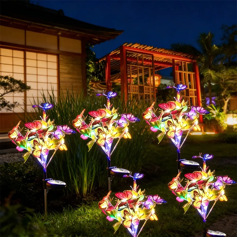 lampada-solar-em-forma-de-borboleta-lampada-solar-para-jardim-ao-ar-livre-material-plastico-Otima-para-decoracao-de-jardim-quintal-e-gramado
