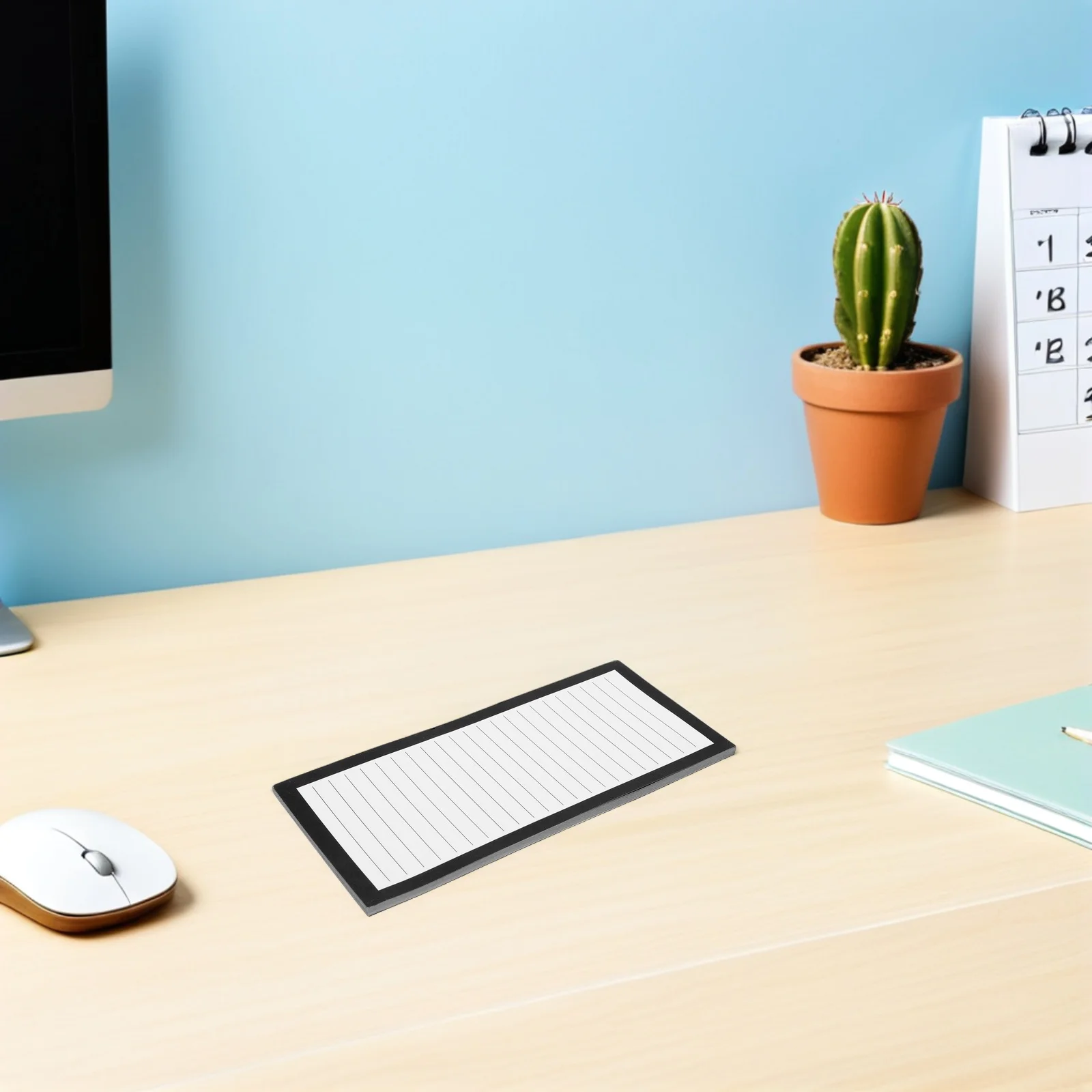 8pcs Retro Magnetic Notepad For Fridge 7.94X3.54X0.2 Inch Lined Memo Pads Full Magnet Back Grocery List Pad Refrigerator Note