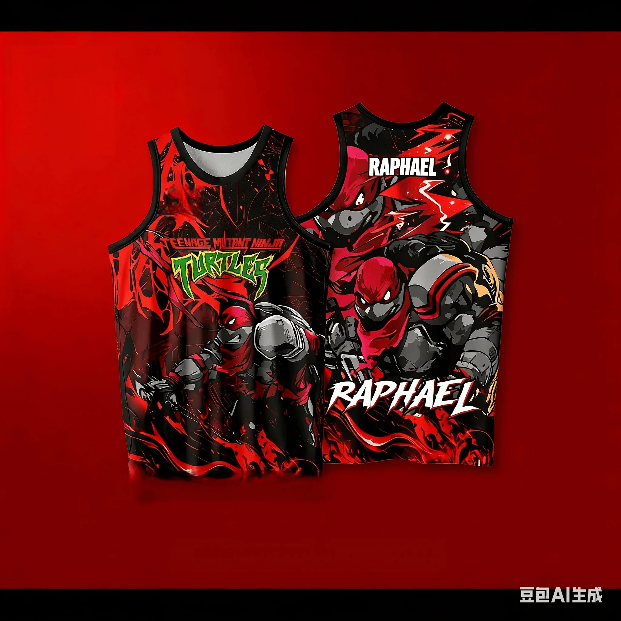 Summer New # Teenage Mutant Ninja Turtles # Four Brothers Creative Basketball Sports Tank Top Adult/Children's Casual Tank Top