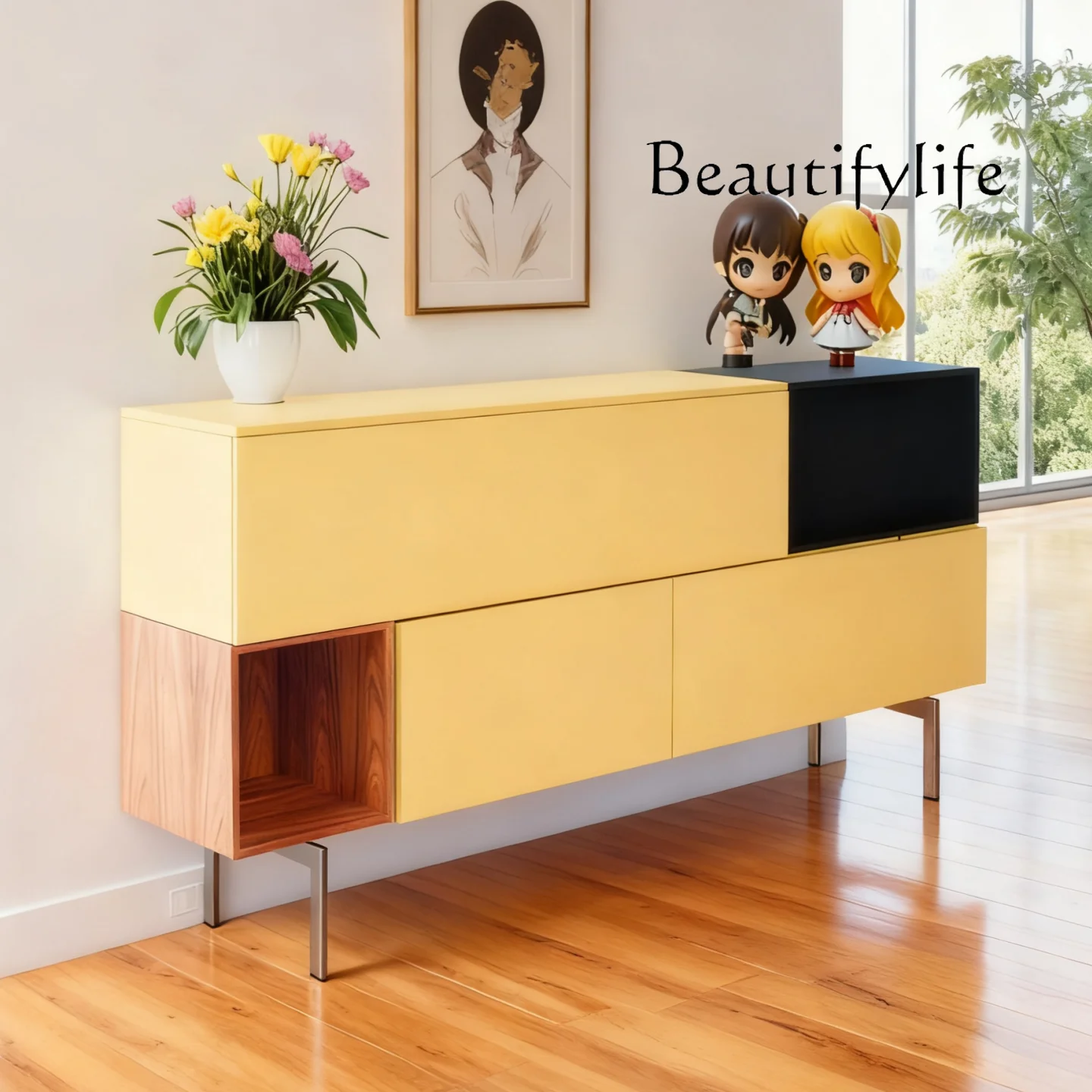 

Новый итальянский боковой шкаф, творческая личность, краска для выпечки, элитная дизайнерская мода для гостиной и кухни