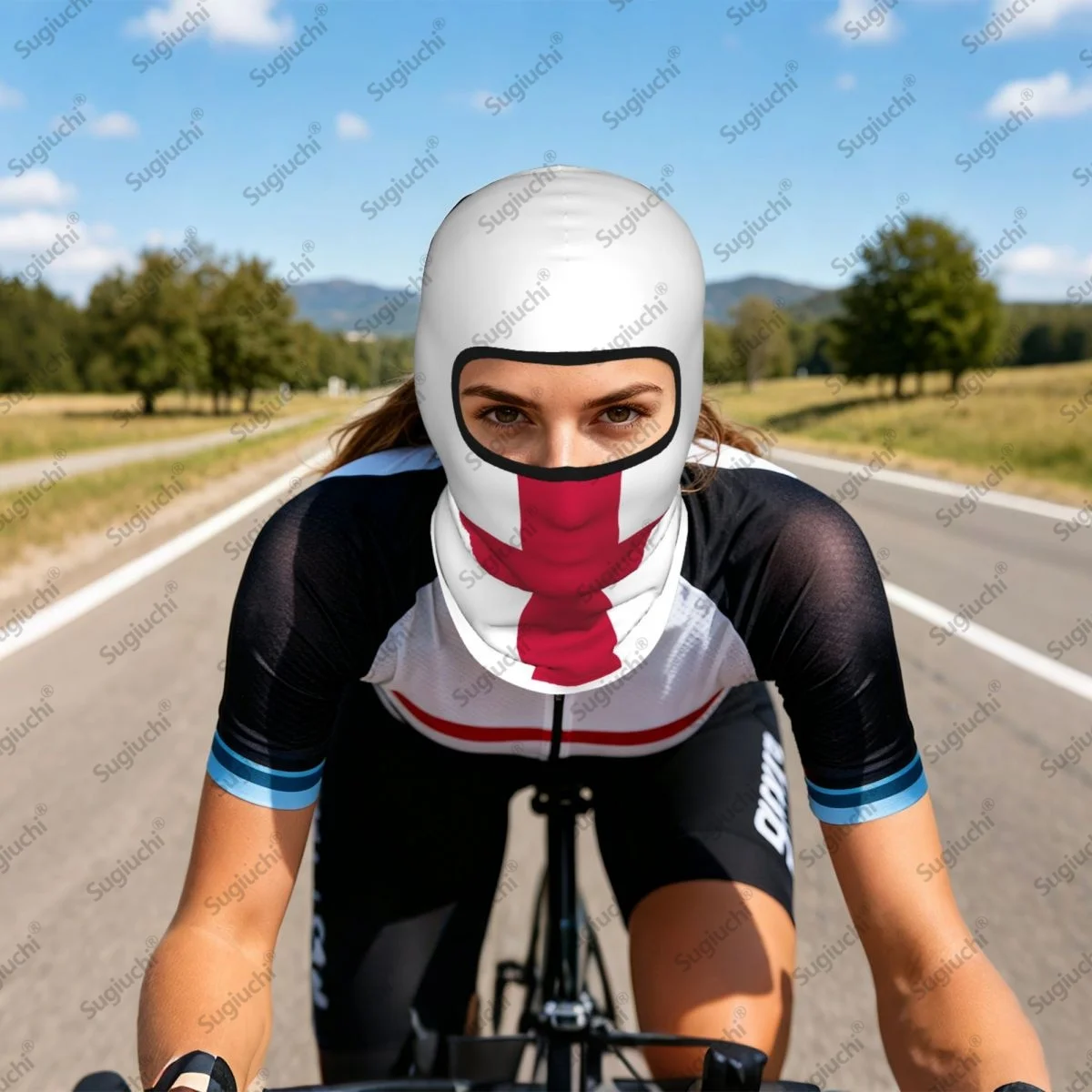 ENGLAND Cycling Balaclava Full Face Ski Cover sun protective scarf Windproof Breathable Anti-UV Motorcycle Helmet Liner view 6