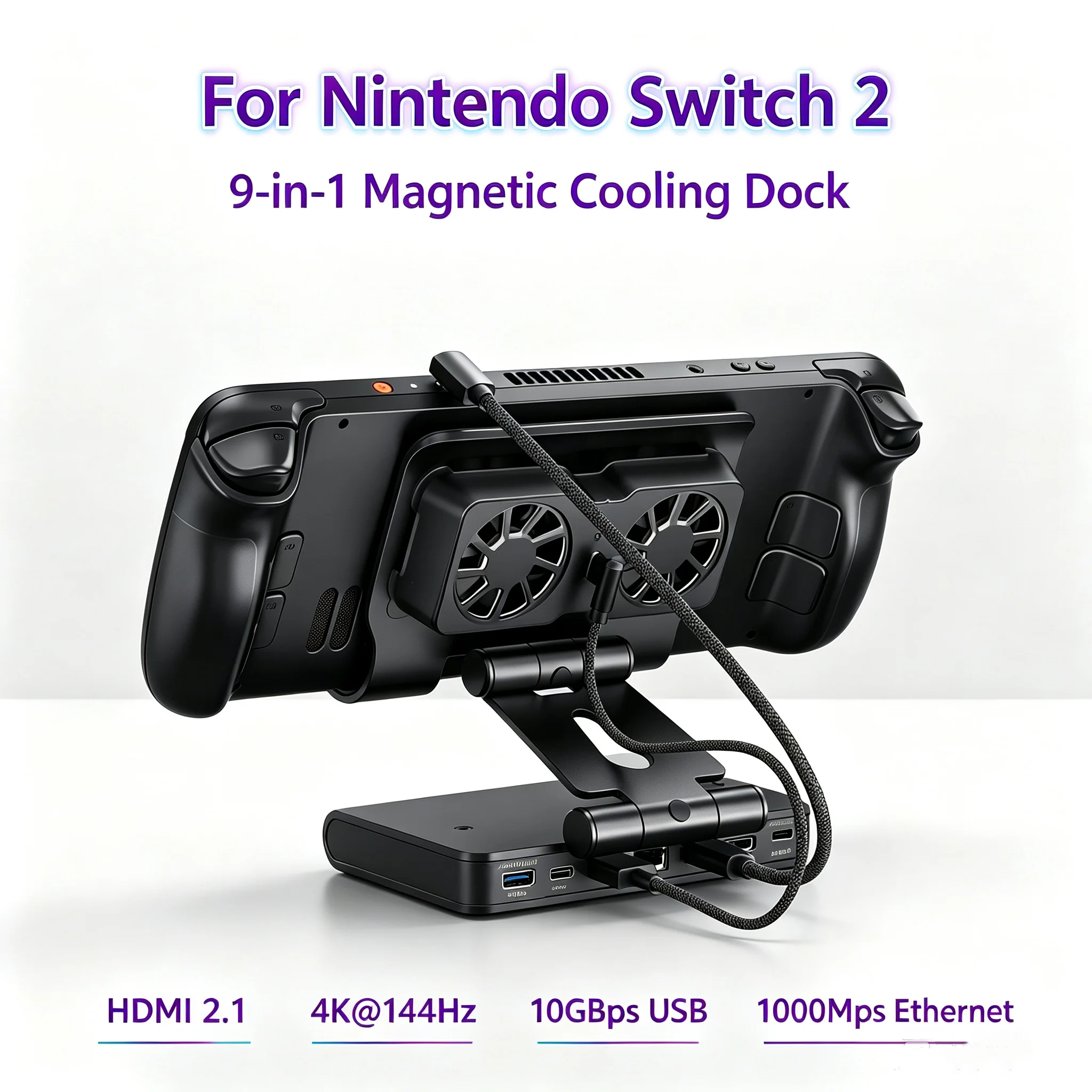 base-de-conexion-hdmi-21-8k@30hz-4k@144hz-para-nintendo-switch-2-soporte-de-expansion-para-consola-con-doble-ventilador-de-refrigeracion-y-carga-rapida-pd-de-35w