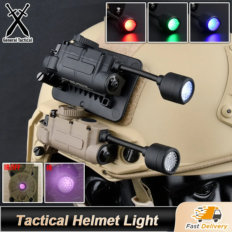 

Sidewinder Tactical Fast Helmet Red Green Blue IR White Light Multifunctional Lamp Strobe IFF For Outdooring Hunting Accessories