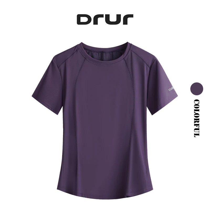

DRUR топы для йоги с короткими рукавами, спортивная одежда, женская летняя спортивная футболка, быстросохнущие дышащие рубашки для тренировок, женская одежда для йоги, новинка 2023 года