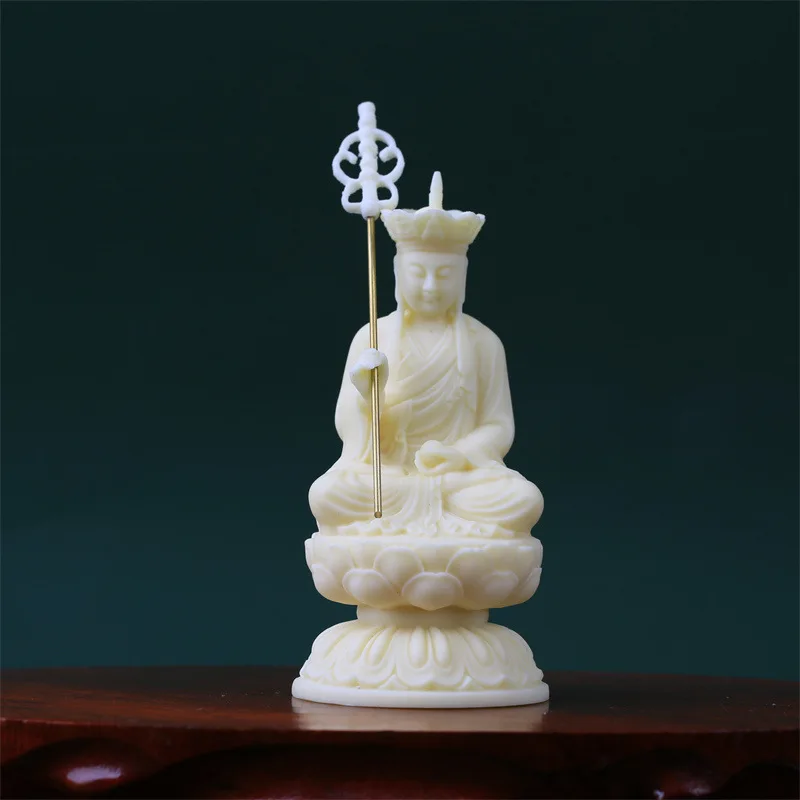 Factory Wholesale Ivory Nut Jiuhua Mountain Dizang King Bodhisattva/Buddha Statue Dizang Bodhisattva Statue Statue Home Buddhist