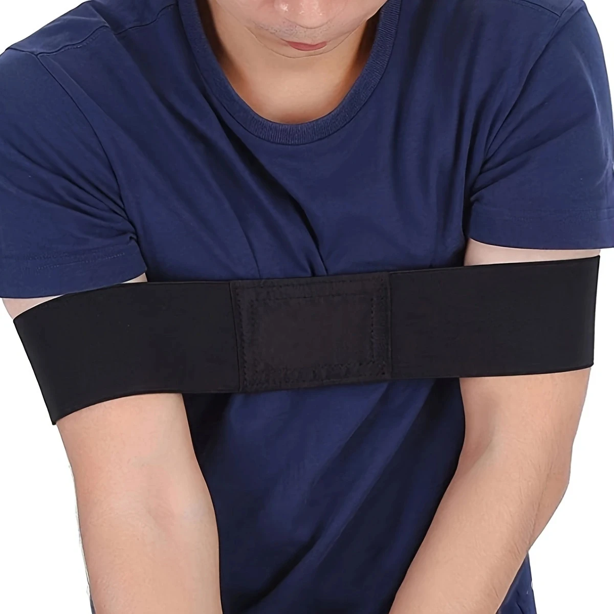 

Black golf arm correction band swing practice assistant, posture correction arm correction fixed band training equipment，1 PC