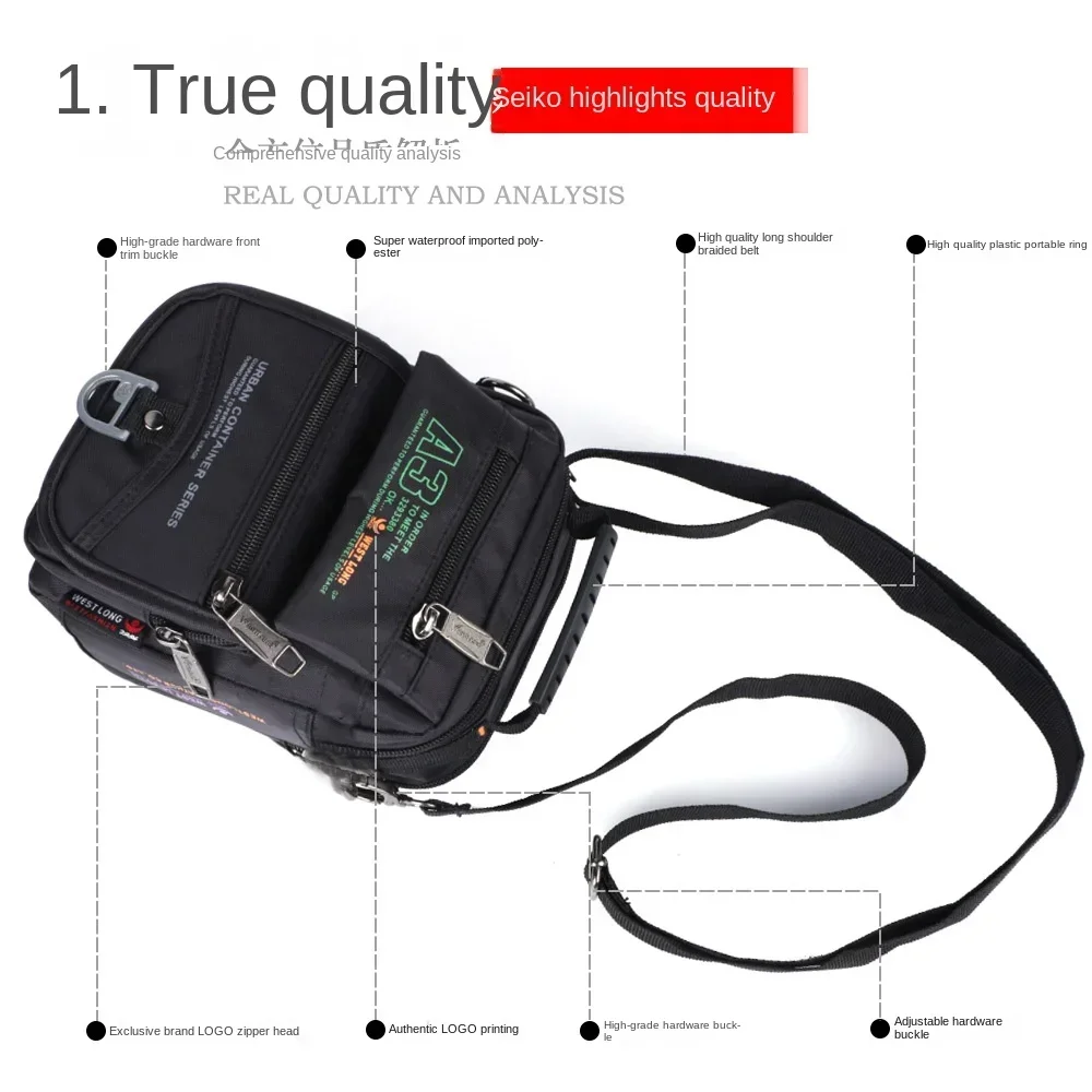 Men Messenger Bags Casual Multifunction Small Travel Bag Waterproof Style Shoulder Fashion 2024 New Women Crossbody bags bolsos