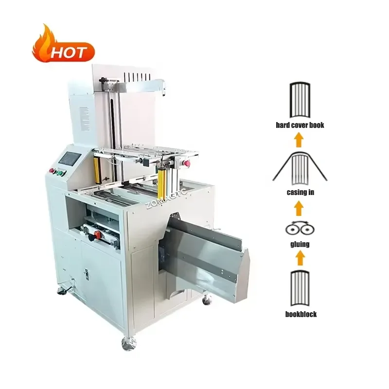 hot sale Semi Automatic Book Case in Insert Binding Hardcover Book Machine Notebook Making Machine Hard Cover Book Casing in