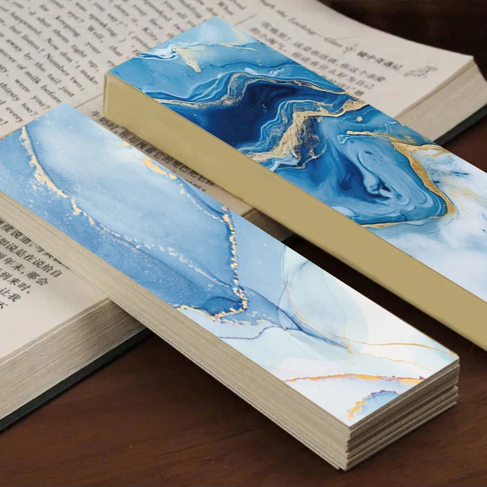 30PCS Ocean Card Bookmark Home Decorative Materials Graffiti Stationary Paper Creative Lovers to Notebook Pages Bookmarks ﻿