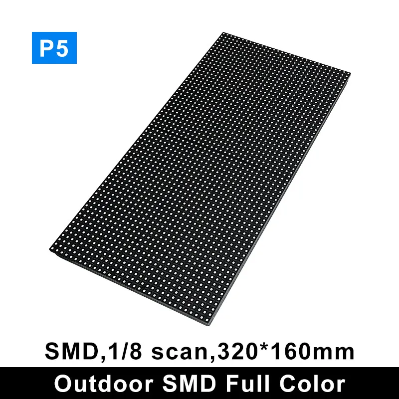 في الهواء الطلق كامل اللون إضاءة مقاومة للماء وحدة عرض P2.5 P4 P5 SMD RGB 320x160 مللي متر عالية الأداء مصفوفة شاشة LED جدار الفيديو