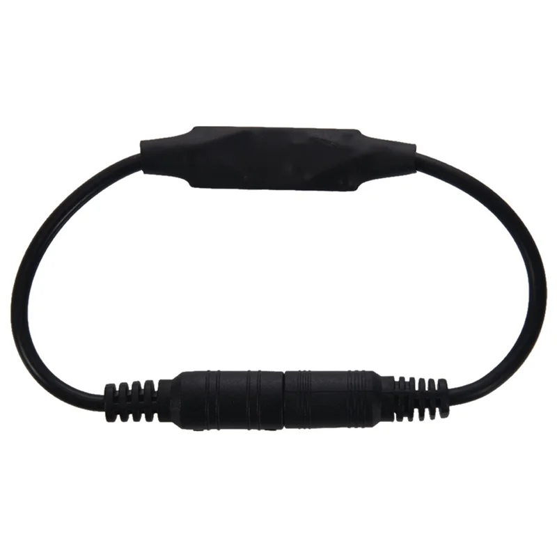 M13K-6X Low-Profile Inline Controller Mini 3 Key Dimmer Switch For LED Strip Light Black