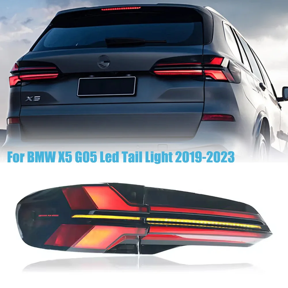 أضواء السيارة Led الضوء الخلفي لسيارات BMW X5 G05 Led الذيل ضوء 2018-2022 G05 لمبة خلفية DRL بدوره إشارة عكس اكسسوارات السيارات #1