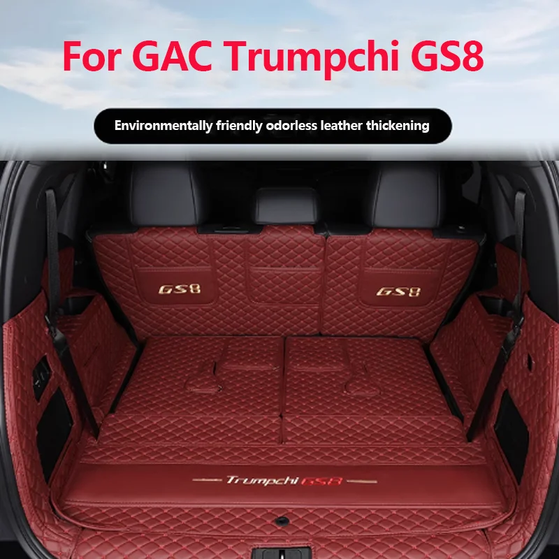 

For Trumpchi GS8 GAC 2022 2023 2024 Electric Car Trunk Protection Leather Mat Interior Modification Cover Part Auto Accessories