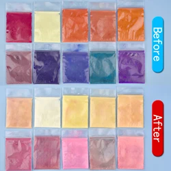 Photochromic Pigment UV Light Photosensitive Photochromic Color Changing Pigment Powder Light Active Pigment For Nails