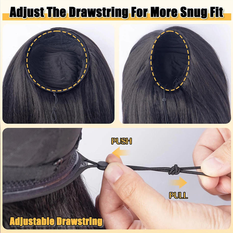 كامل آلة صنع نصف الباروكات لون طبيعي غريب مستقيم 250% الكثافة باروكة من شعر طبيعي جاهزة للارتداء لا الدانتيل نصف شعر مستعار للنساء