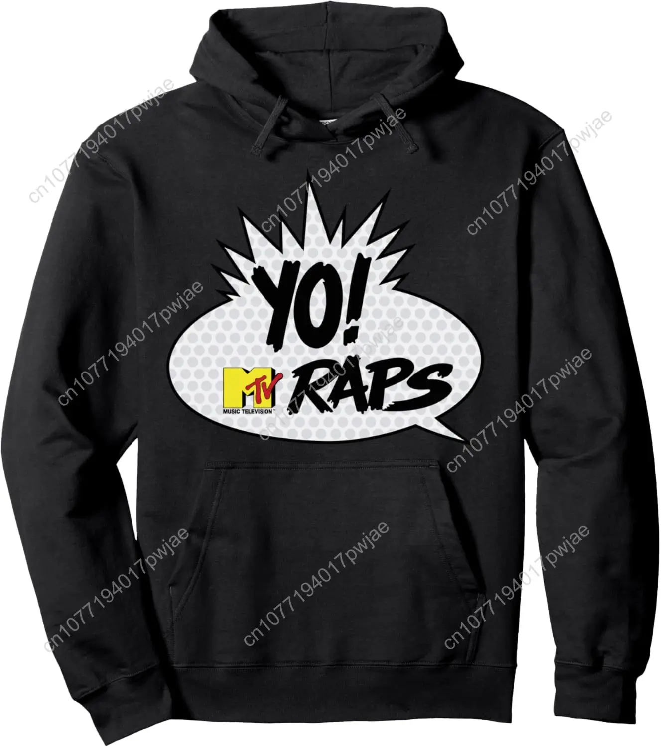 เอ็มทีวี โย! เสื้อฮู้ดมีฮู้ดลายการ์ตูน MTV Raps Comic Book Talk Bubble