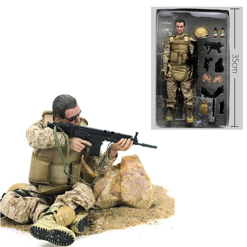 1/6 Special Forces Soldiers BJD Military Army Man SWAT Team Collectible Doll with Weapons Action Toy Figure Set for Boy