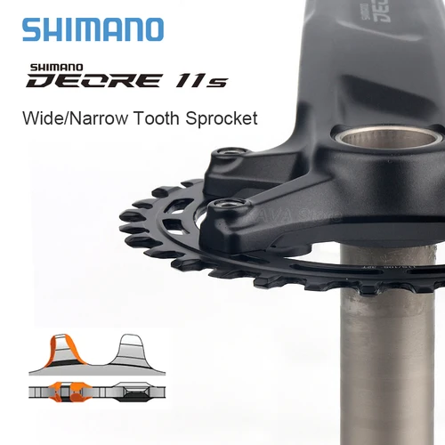 Imagen 2 del producto Shimano Deore FC M5100 MTB platos y bielas 10S 11S piñón de bicicleta de montaña 175 170mm 32T bielas soporte inferior de bicicleta BB52 M500 M501