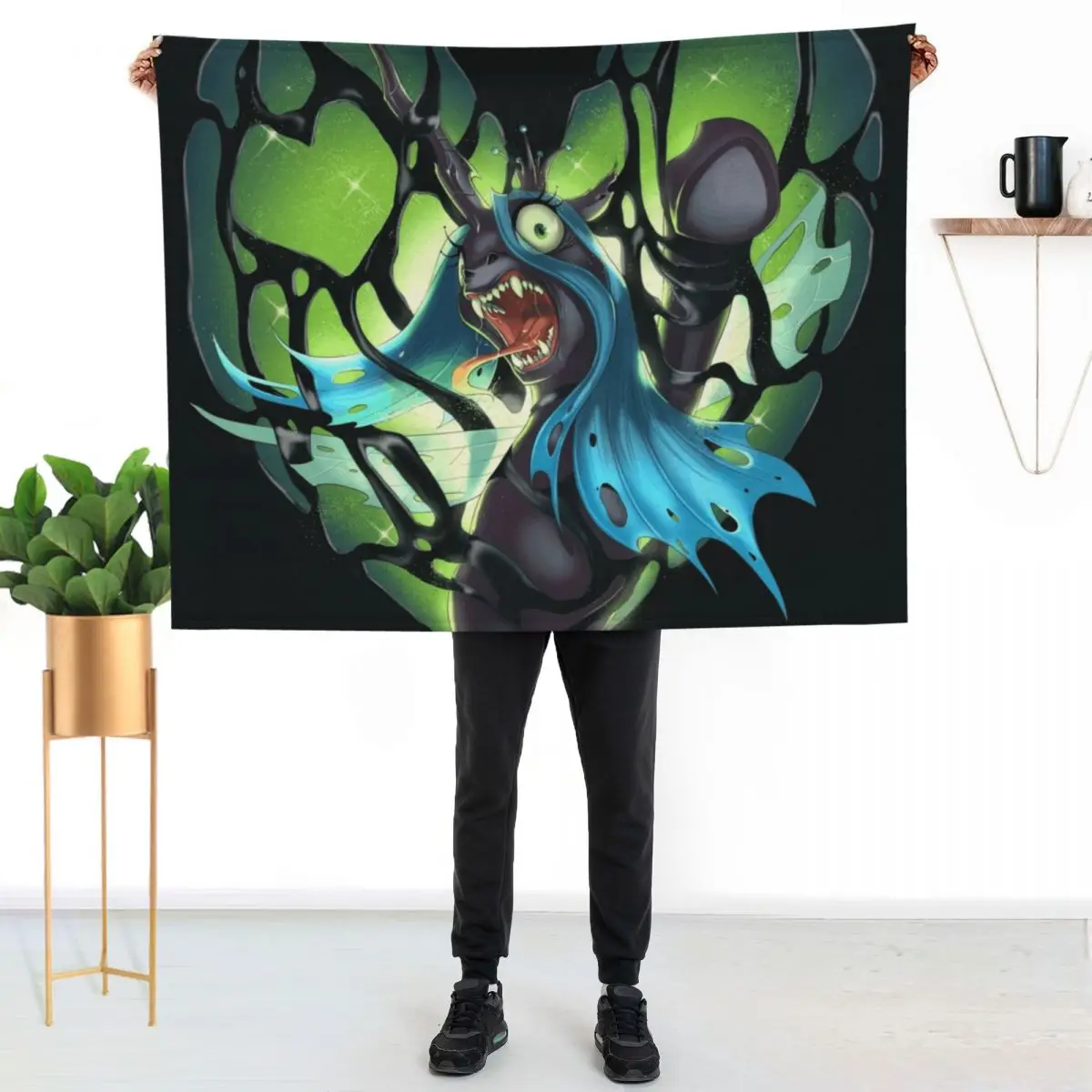 

Queen Chrysalis Throw Blanket Modern Design Soft Blanket for Home Decor