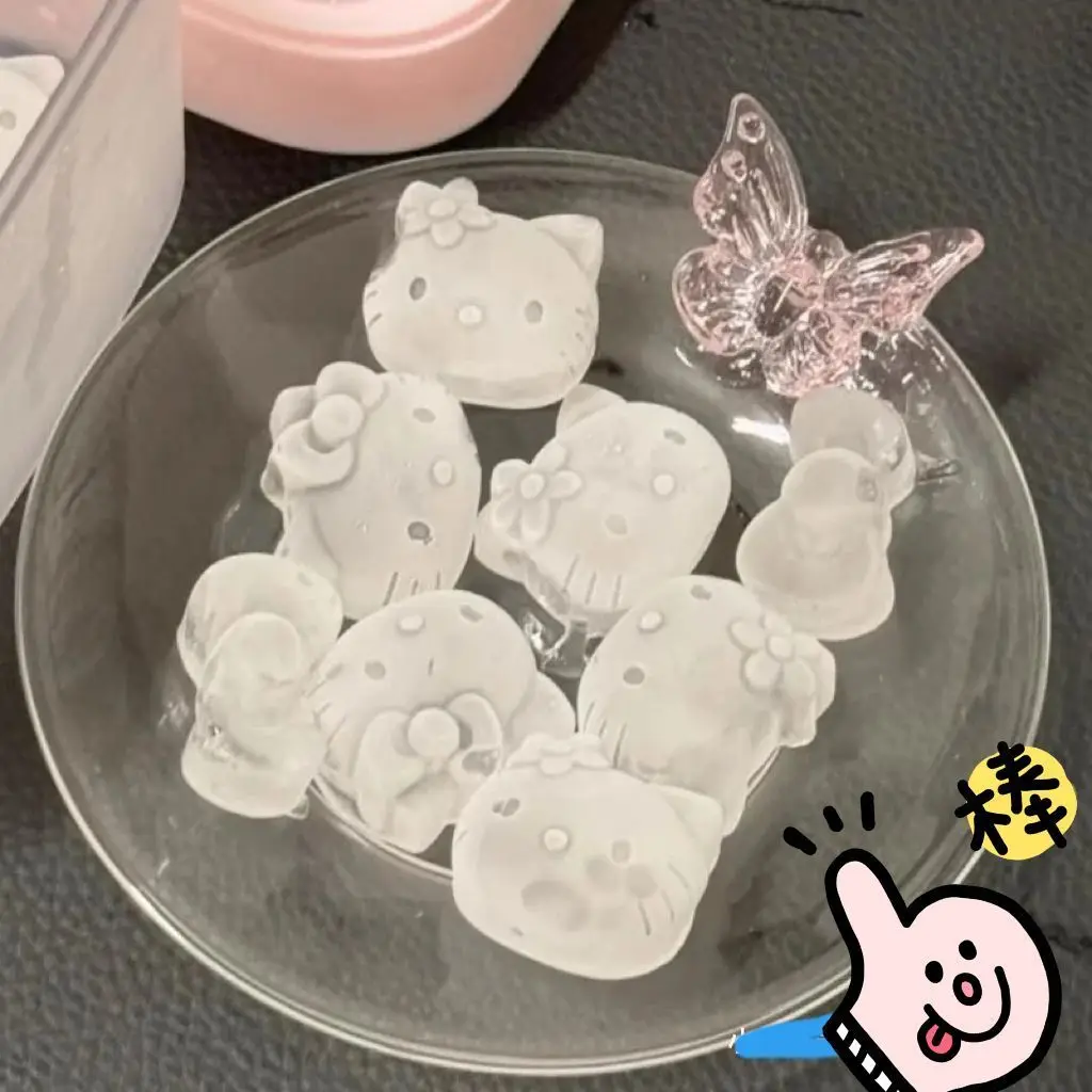 Sanrio HelloKitty cartoon cute silicone ice grid mold creative Kawaii ice making ice cream mold anime peripheral gift wholesale