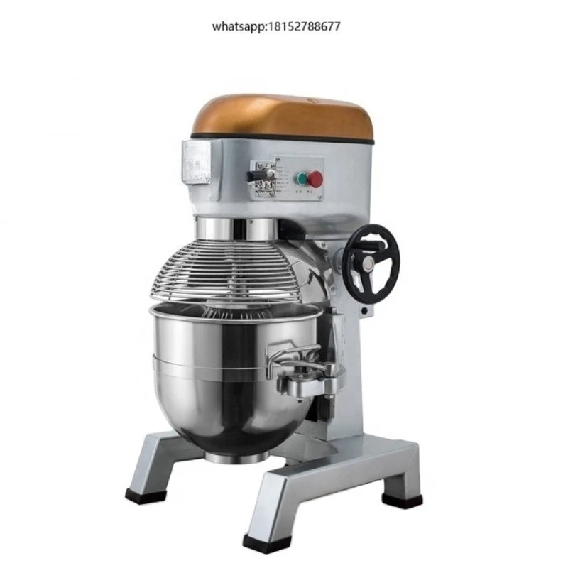 Belt-driven 30L Mixer Mixing Milk/egg/filling/butter with Paddle/ball/beater for Croissant/cake