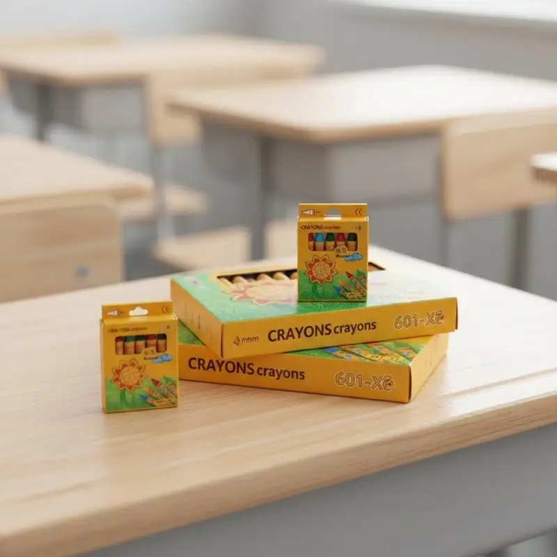 New Sunflower 8 /12 /24 Colors Crayons Kids Colored Crayons School Supplies Prizes And Gifts