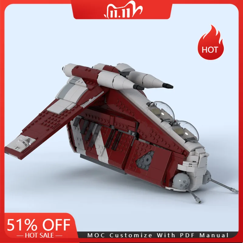 

1161 PCS Star Battle Cool Airship Model MOC Building Blocks Bricks DIY Creative Assembly Educational Toys Kids Christmas Gifts