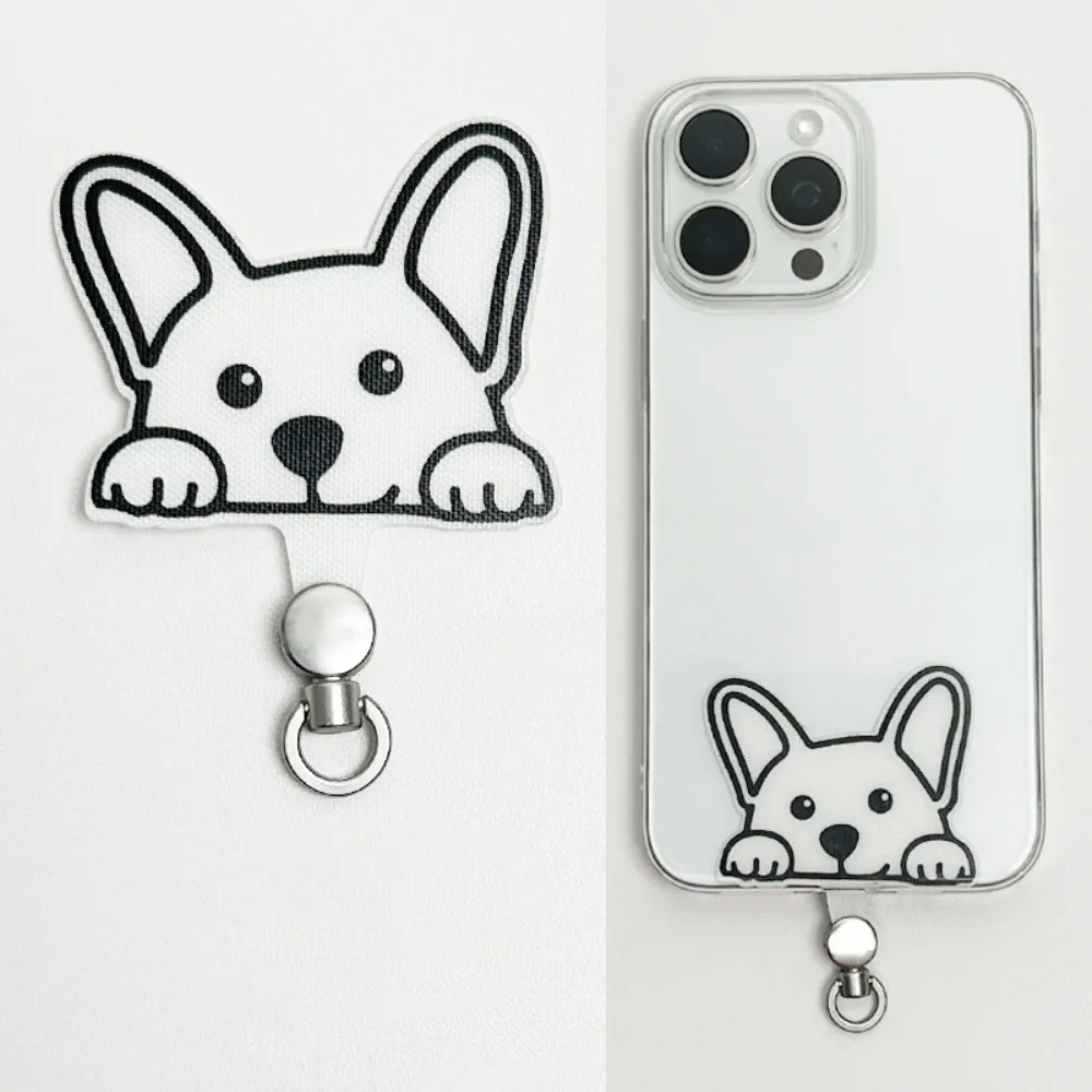 

Cute Cartoon Cellphone Lanyard Patch 360 Rotatable Anti-Fall Phone Tether Tab Patch Gasket Nylon Safety Connecter Piece