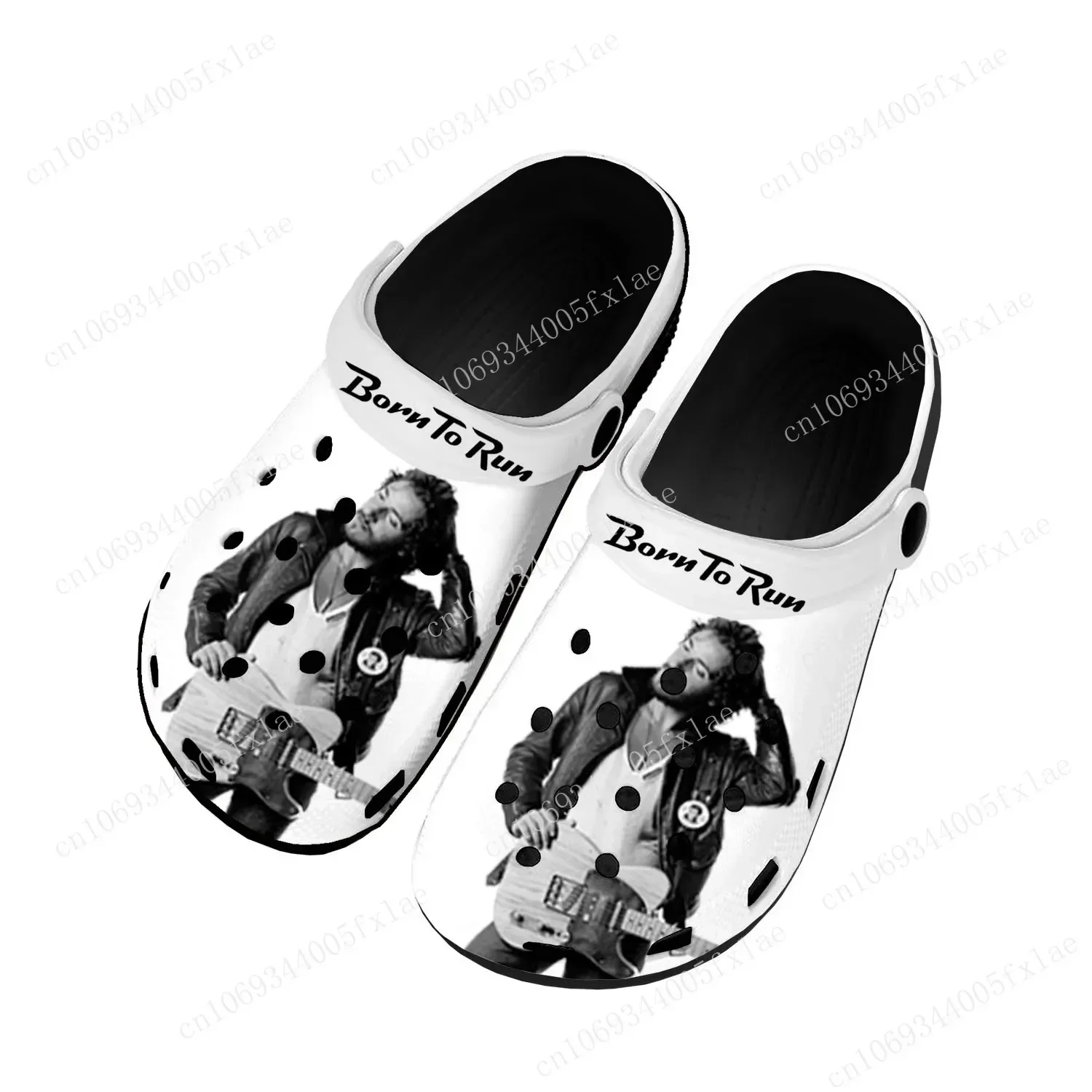 

Born To Run Home Clogs Custom Water Shoes Mens Womens Bruce Springsteen Teenager Shoe Garden Clog Breathable Beach Hole Slippers