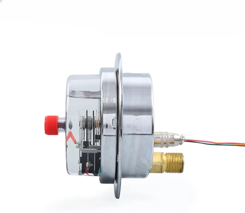 YNXC100ZT 60 MPa Axial stoßfestes elektrisches Kontaktmanometer stoßfest hydraulisch
