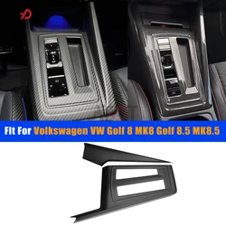 LHD&RHD For Golf R GTI GTD GTE Golf 8 MK8 Golf 8.5 MK8.5 2020-2026Automatic and Manual Transmissions Carbon Center Console Panel