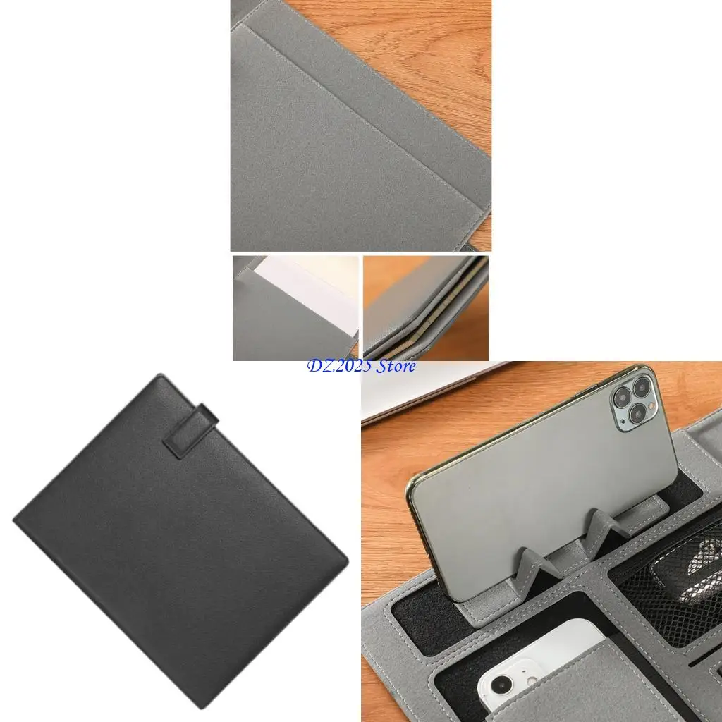 

Q6RC Размер писем, Организатор, износостойкий кожаный органайзер документов с написанием платы для карт для использования